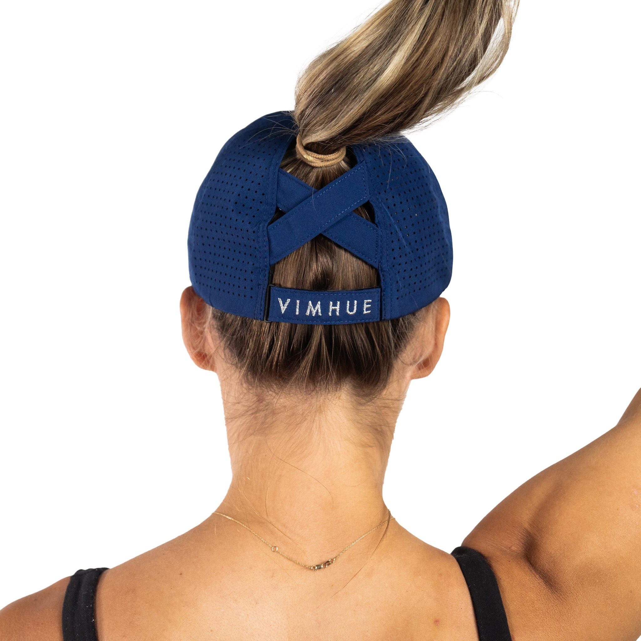 Ponytail hat, X-boyfriend, True Navy, UPF 50+ - VIMHUE